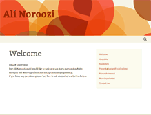 Tablet Screenshot of alinoroozi.com